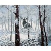 zuty Zuty - Maľovanie Podľa Čísel - Jeleň V Zasneženom Lese, 80X100 Cm, Plátno+Rám (8596530084716)