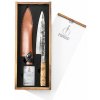 Kuchársky nôž s koženým púzdrom FORGED - VG10, 20.5 cm