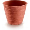 Kvetináč plast béžový Prosperplast 23,5 cm x 23,5 x 20,7 cm