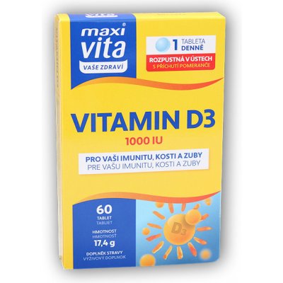 Maxi Vita Vitamin D3 1000 IU 60 tabliet