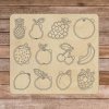 Drevená montessori vkladačka pre deti - OVOCIE | SENTOP | Drevené puzzle 30 x 30 cm H001