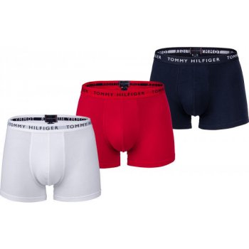 Tommy Hilfiger 3 Pack Trunks White/ Red/ Desert Sky