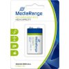 MediaRange NiMH Accu-nabíjacie vysokokapacitné, E-block/6HR6/HR22, 9V, 300mAh