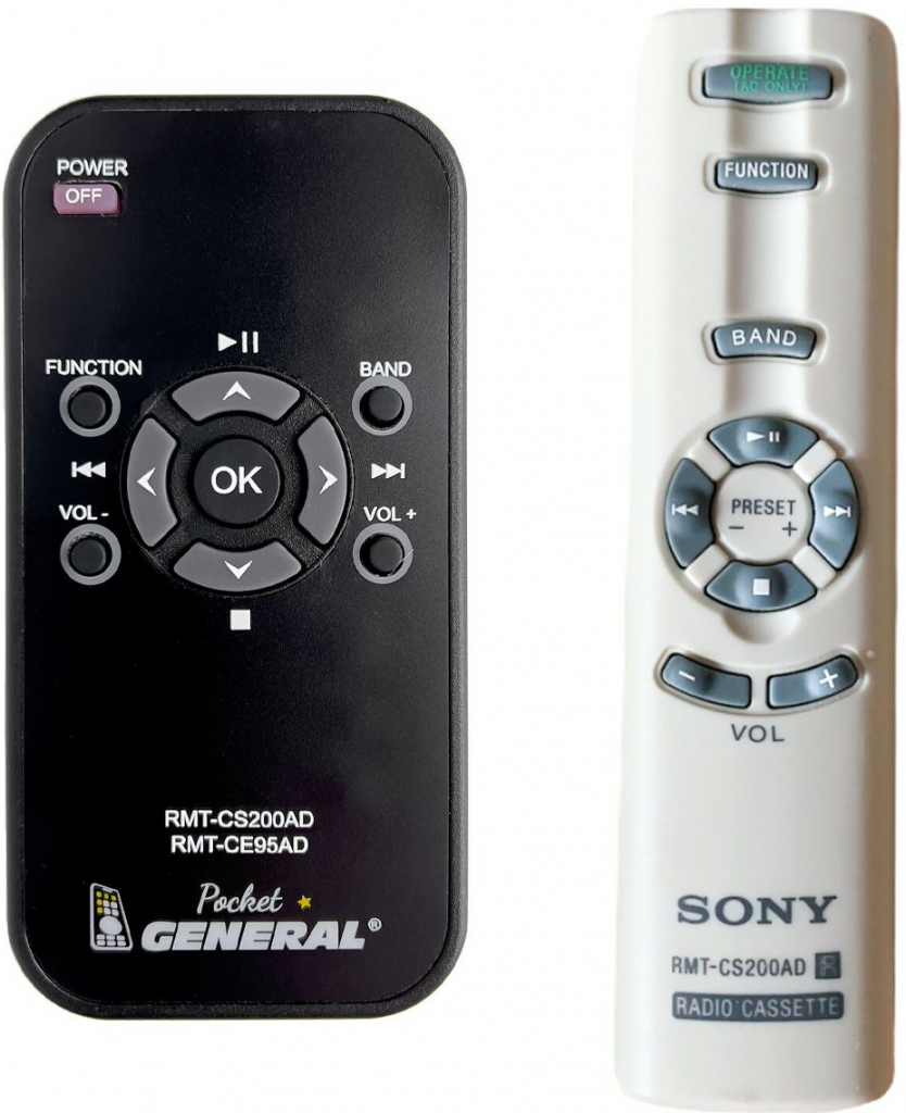 Diaľkový ovládač General Sony RMT-CS200AD