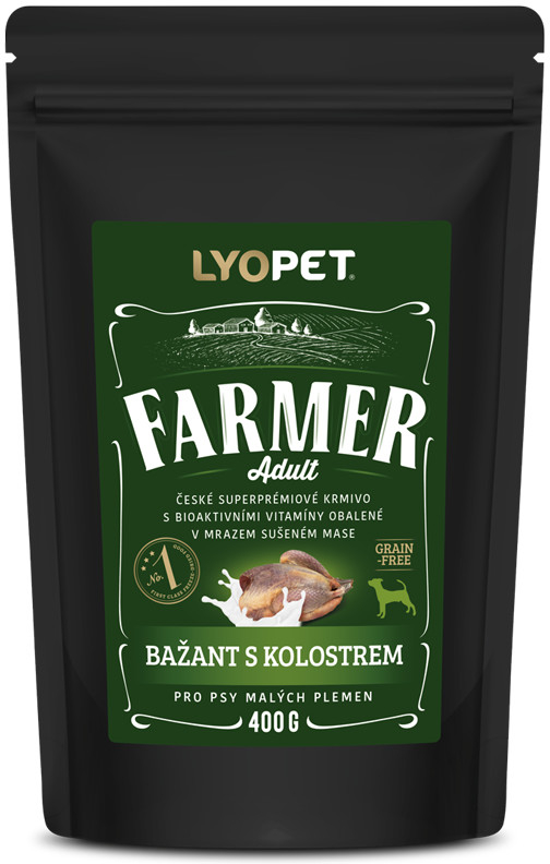 Lyopet Farmer Adult Bažant s kolostrom 0,4 kg