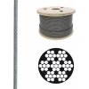 EU SELECT Oceľové lano DIN 3055 6x7 poplastveľký návin 4/5mm 4/5 1000m