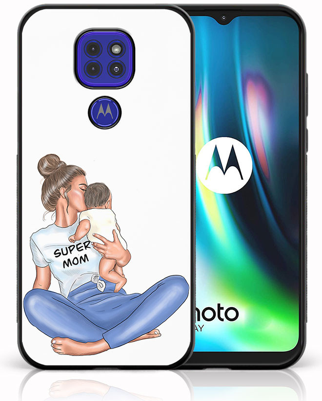 Púzdro PROTEMIO 43789 MY ART Silikónový obal Motorola Moto G9 Play / E7 Plus SUPERMOM (112)