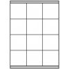 AGIPA Etikety univerzálne 70x67,7mm Agipa A4 100 hárkov