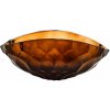 CRYSTALITE BOHEMIA KRIŠTÁĽOVÁ MISKA BOHEMIA HONEY COMB SMOKEY 405MM