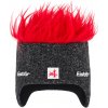 Pánska zimná čiapka Eisbär, COCKER tmavo sivá,Červená,Biela UNI