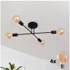 Helam | LED Prisadený luster CAMBRIDGE 4xE27/8W/230V čierna | HE1113