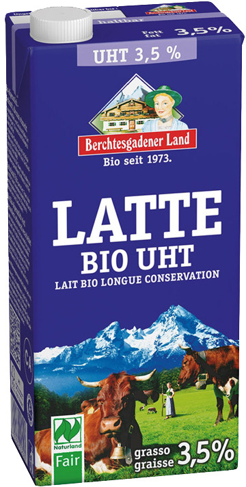 Berchtesgadener Land Bio Alpské plnotučné mlieko UHT 3,5% 1 l od 2,46 € -  Heureka.sk