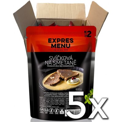 Expres menu Sviečková na smotane 2 porcie 600g | 5ks v kartóne