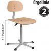 Priemyselná stolička ERGOLINIA EVO4
