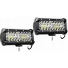 2X SADA VÝKONNÉ PRACOVNÉ SVIETIDLO 120W 40 LED ledbar HALOGÉN 12V 24V