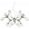 závesné svietidlo - luster Ideal lux Nodi 082073 - chróm / biela