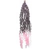 Africké Vlasy Deep Twist vlnité tmavá ružová-ružová ombré T4/PN 70cm