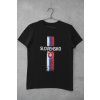Tričko Slovensko s vlajkou - Muž - L - Čierna
