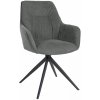 Design-Shop Jedálenská stolička Jules - látka - Sivá