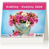 Helma Stolový kalendár riadkový 17,1x13,9 cm - MiniMax Kvetiny 2026
