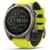 Garmin - fenix 8 Solar Sapphire - 51 mm - Titanium with Amp Yellow | Graphite Silicone Band, EU