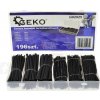 GEKO Sada zmršťovacích bužírok čiernych 196 ks.