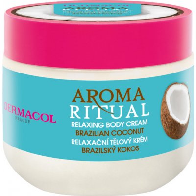 Dermacol - Aroma Ritual telový krém brazílsky kokos - AROMA RIRUAL BODY CREAM BRAZILIAN COCONUT - 300 ml