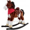 JOKO Detský Hojdací koník Cowboy s pohyblivým chvostom, ústami + zvuky, tmavo hnedý