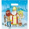 MFP taška mikulášska, PVC, rozmer 29x32x8cm, motív Mikuláš s čertom a anjelom, modrá