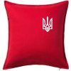 Ukrajina trojzubec prsník - Vankúš 50x50 - 50x50 - Iba poťah ( Červená )