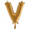 Balón písmeno V zlaté 35 cm