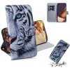 Peňaženkové kožené puzdro na Samsung Galaxy Note 20 Ultra - Tiger