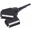 EMOS AV kábel SCART - SCART, 1 m, čierna