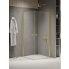 New Trendy New Soleo Light Gold sprchovací kút 80x80 cm obdĺžniková zlatá lesklé/priehľadné sklo K-1879