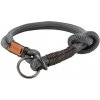 BE NORDIC sťahovací obojok, L-XL: 55cm/13mm, tmavošedá/hnedá