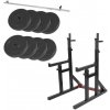 Gorilla Sports Multi Squat Rack s tyčou a závažím