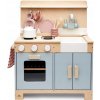 Tender Leaf Toys drevená kuchynka s chlebom Home Kitchen s čajníkom šálkami a riadom 52*24*65 cm TL8205