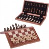 Square - Veľké drevené magnetické šachy 380 - mahagón + 2 x extra dáma