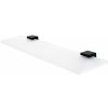 Nimco Polica do kúpeľne a sprchy 60 cm – sklo čierna Kibo Ki-14091B-60-90