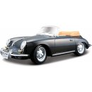 Bburago Porsche 356 B Cabriolet čierna 1:24