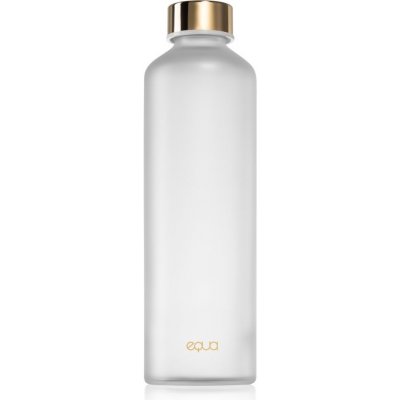 Equa Mismatch sklenená fľaša na vodu farba Velvet White 750 ml