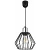 Light Home Závesné svietidlo Nuvola 4, 1x čierne drôtené tienidlo, lp, ch