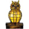 Stolná Tiffany lampa SOVA 15*12*22