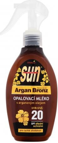 SunVital Argan Oil opaľovacie mlieko SPF20 200 ml od 5,69 € - Heureka.sk