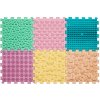 Masážna ortopedická podložka Puzzle Mix Pastel 6 prvkov