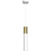 Luminex | Luster na lanku CASSA 1xGU10/8W/230V biela/zlatá | LU4141