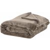 Tiseco Home Studio Hnedá mikroplyšová deka 150x200