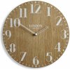 Drevené nástenné hodiny London Retro Flex z222w_d-2-x, 30 cm