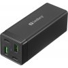 Sandberg 4v1 nabíjačka 2x USB 65W, čierna 441-45