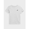 4F 4FJAW23TTSHM0795 COLD LIGHT GREY MELANGE Dětské tričko EU 158 LI GREY MEL